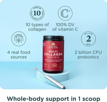 Ancient Nutrition Collagen Powder Protein with Probiotics